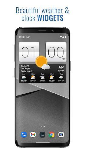 Sense V2 Flip Clock & Weather Ảnh chụp màn hình 0