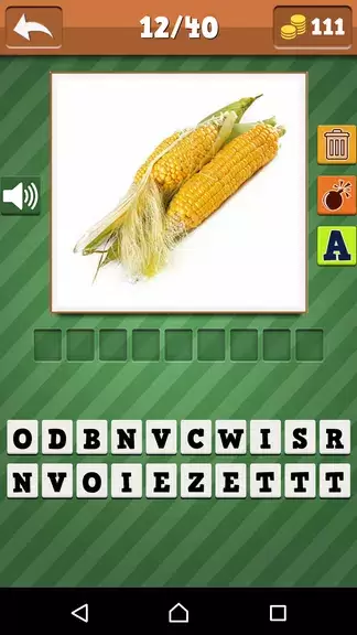 Schermata Vegetables Quiz 1