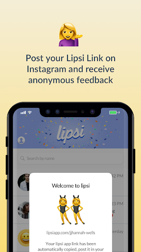 Lipsi - Anonymous messaging Capture d'écran 2