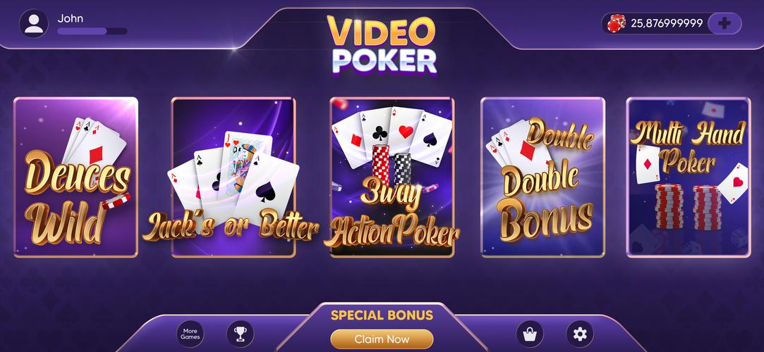 Video Poker Plus Capture d'écran 0