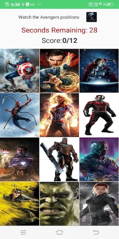 Avengers Cards Flip Game Captura de tela 3