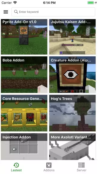 Addons for MCPE - Mods Packs ဖန်သားပြင်ဓာတ်ပုံ 0