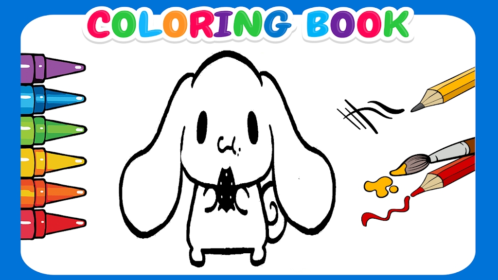 Cute Cinnamoroll coloring book Captura de pantalla 1