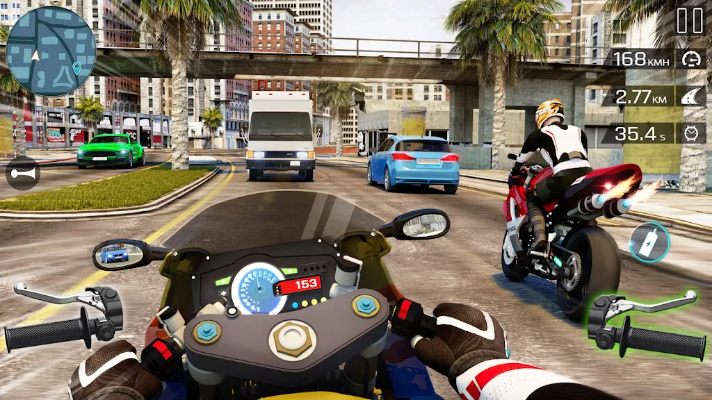 Highway Bike Riding Simulator ภาพหน้าจอ 0