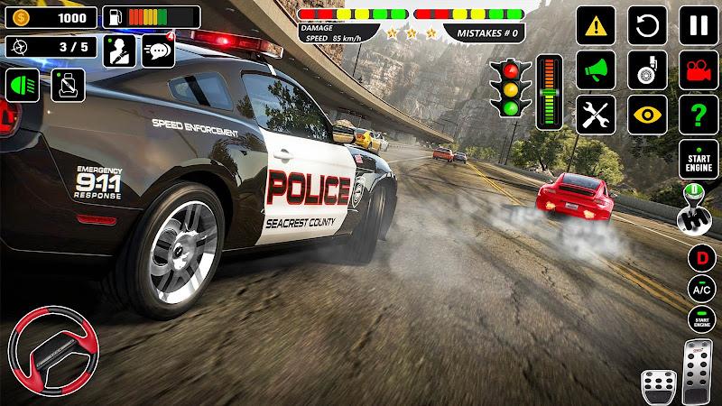 Highway Police Car Chase Games Ekran Görüntüsü 2