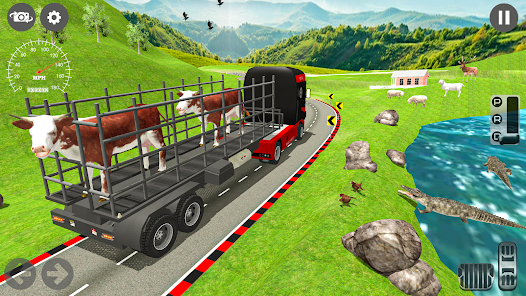 Animal transport Truck game 3d ဖန်သားပြင်ဓာတ်ပုံ 1