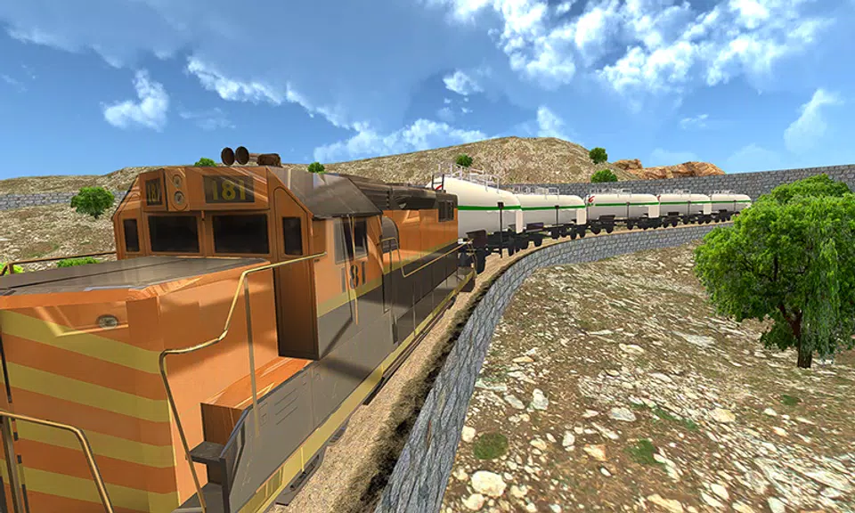Oil Tanker Train Driving Sim Captura de tela 1