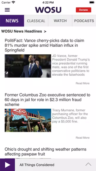WOSU Public Media App Capture d'écran 0