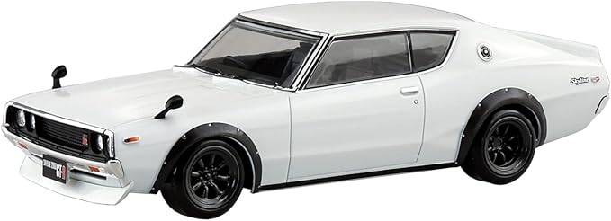 Aoshima Aoshima Nissan C110 Skyline GT-R Custom White 1:32 Kit de modèle d'échelle