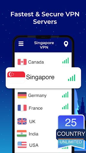 Singapore VPN - Free, Fast & Secure ဖန်သားပြင်ဓာတ်ပုံ 1