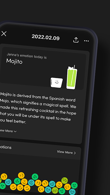 Mojitto - Daily Emoji Diary Скриншот 1