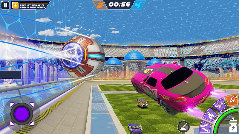 Rocket Car: Car Ball Games Screenshot 1