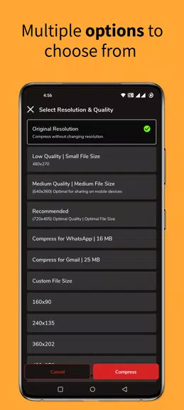 Reduce & compress video size Tangkapan skrin 3