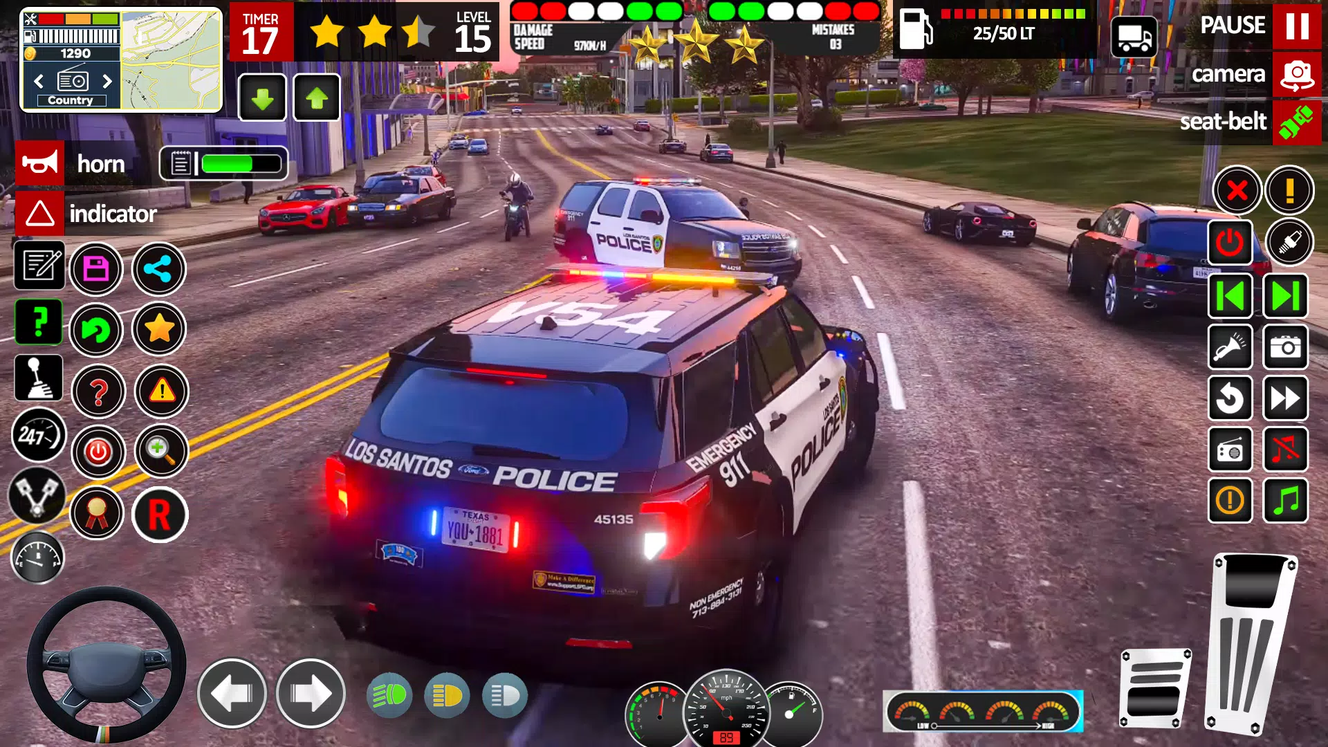 Car Chase Game Cop Simulator ภาพหน้าจอ 1