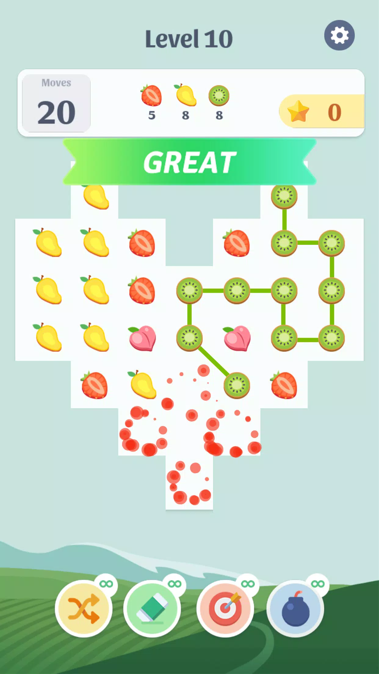 Fruit Game: Connect & Blast Screenshot 2