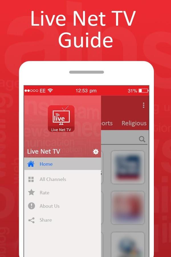 Live Net TV Streaming Guide Schermafbeelding 2