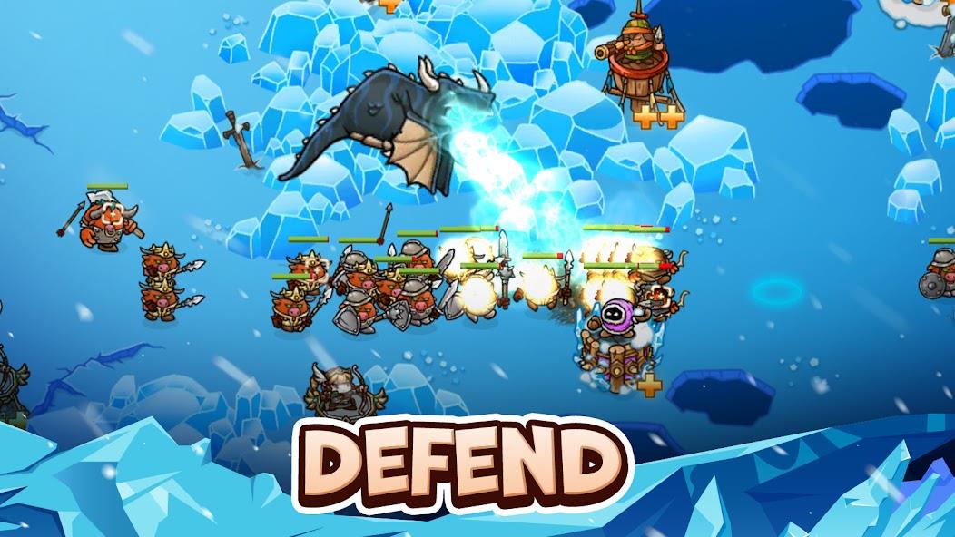 Crazy Defense Heroes - TD Game Mod ဖန်သားပြင်ဓာတ်ပုံ 0