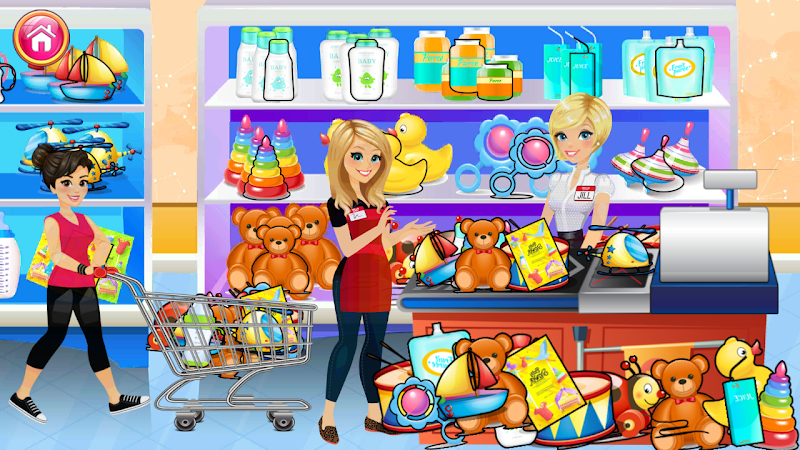 Supermarket Shopping Mall Game Ảnh chụp màn hình 2