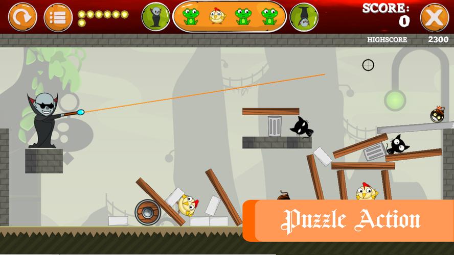 Mr Vampire - Physics Puzzle スクリーンショット 0