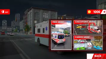 city ambulance game Ekran Görüntüsü 1