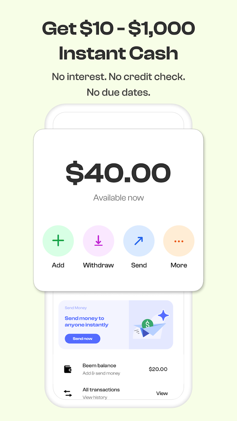 Beem: Instant Cash Advance App Tangkapan skrin 2