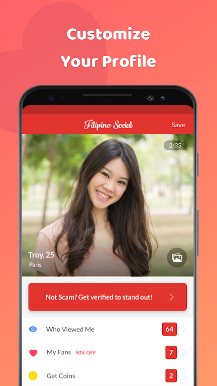 Filipino Social: Dating & Chat Captura de pantalla 1