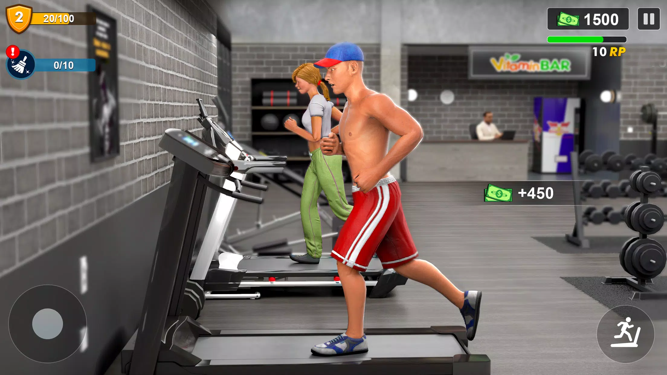 Workout Gym Simulator Game 24 Schermafbeelding 2