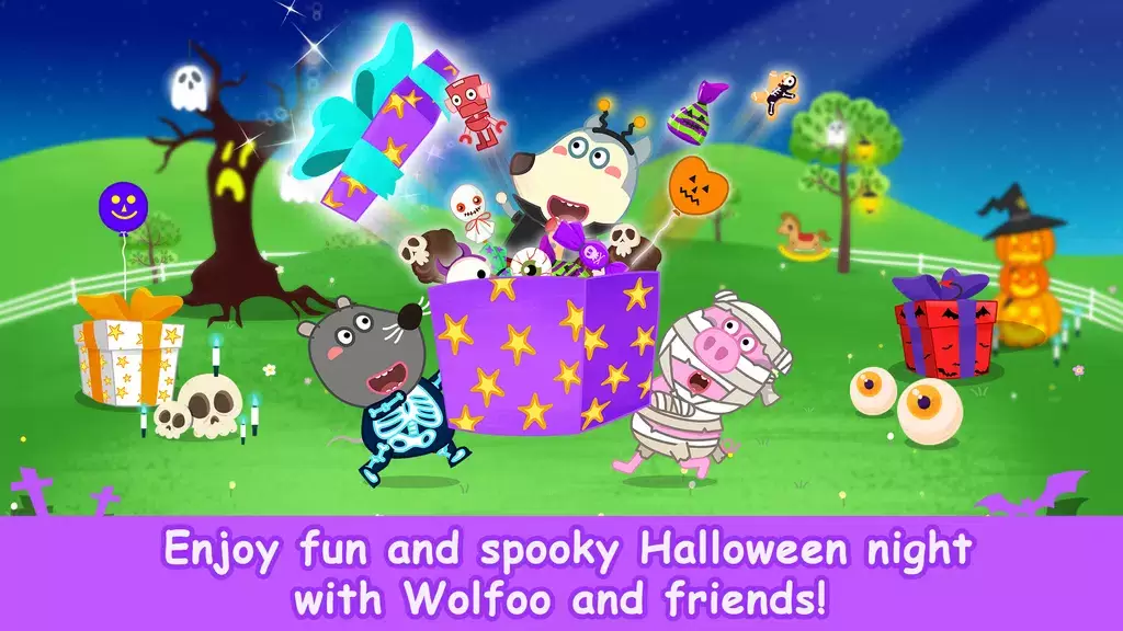 Wolfoo School Halloween Night Скриншот 0