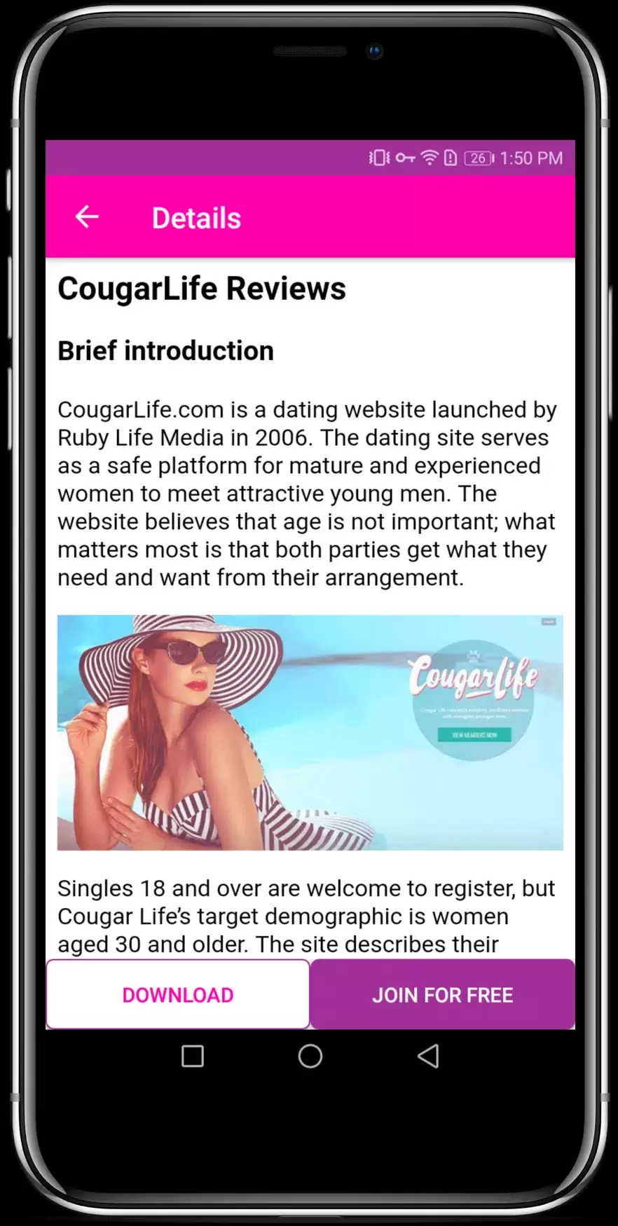 Cougar Dating Apps for Mature & Older Women ဖန်သားပြင်ဓာတ်ပုံ 3