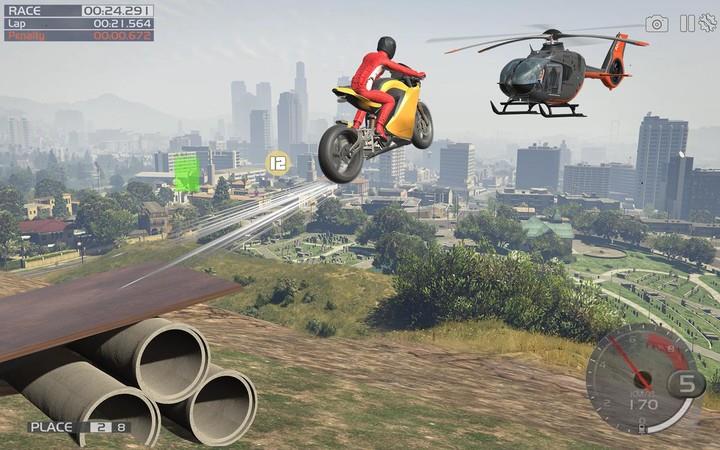 Crazy Stunt Rider GT Bike Game Ekran Görüntüsü 0