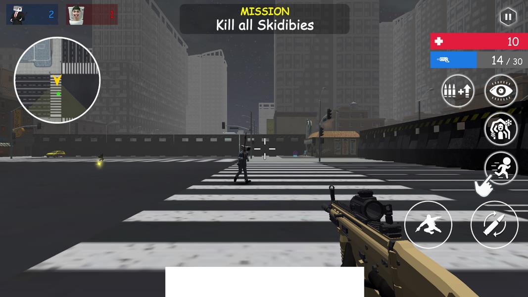 Shoot Skibd Toilet Survival.io Ảnh chụp màn hình 1