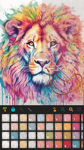 Cross Stitch Coloring Book Captura de pantalla 2