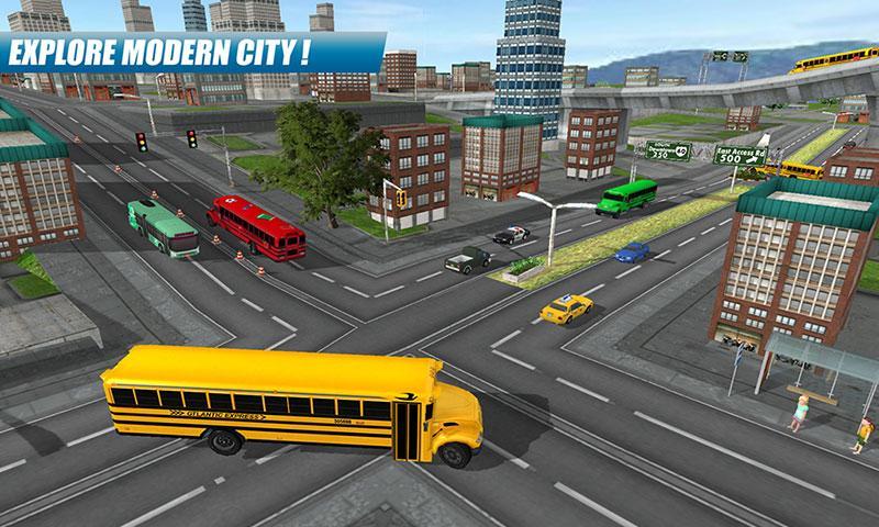 School Bus Driving Game Ảnh chụp màn hình 2