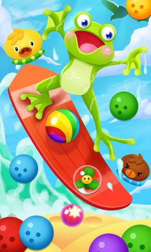 Frog pop bubble island Ekran Görüntüsü 0