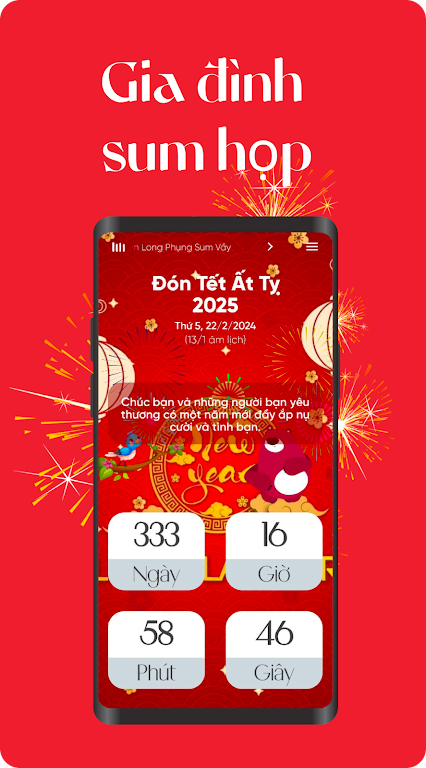 Vietnamese Tet 2025 Countdown ภาพหน้าจอ 1