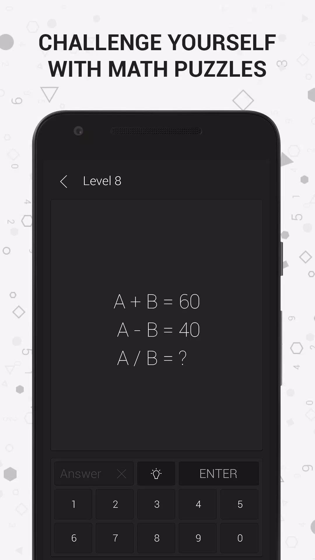 Math | Riddle and Puzzle Game ภาพหน้าจอ 0