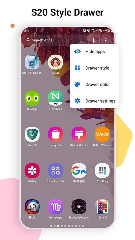 SO S20 Launcher for Galaxy S應用截圖第3張