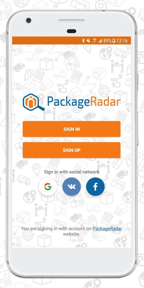 PackageRadar ဖန်သားပြင်ဓာတ်ပုံ 0