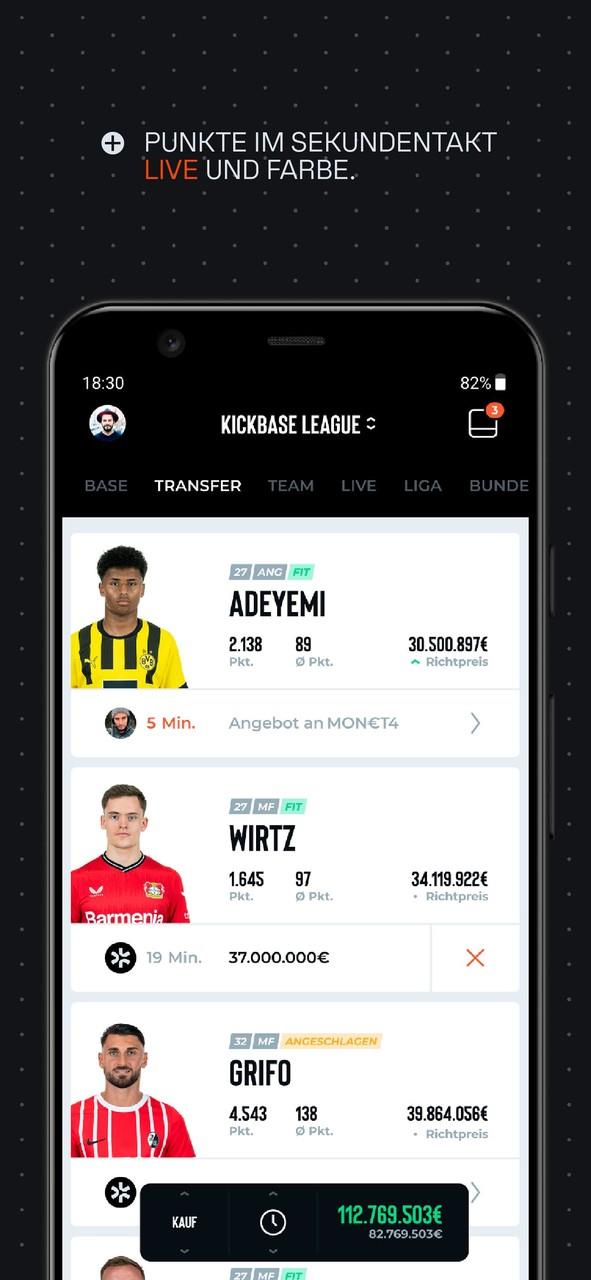 Kickbase Bundesliga Manager Ảnh chụp màn hình 3