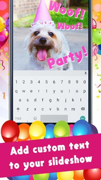 Schermata Happy Birthday Video Maker With Music And Photos 2