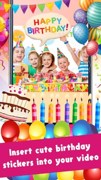 Schermata Happy Birthday Video Maker With Music And Photos 3