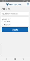 FortiClient VPN Captura de tela 0