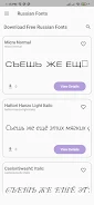 Russian Fonts Ảnh chụp màn hình 0