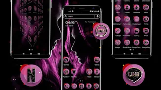 Dark Girl Launcher Theme Captura de pantalla 3