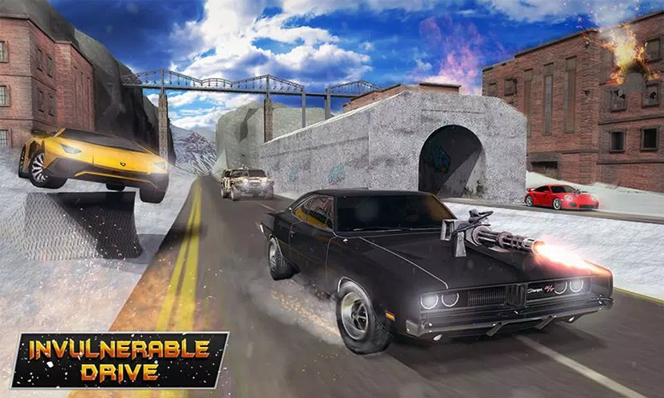 Mad Car War Death Racing Games ภาพหน้าจอ 0