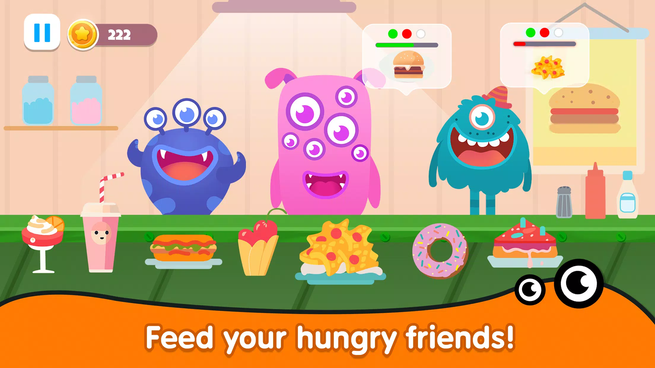 Kitchen monster games for kids Captura de tela 0