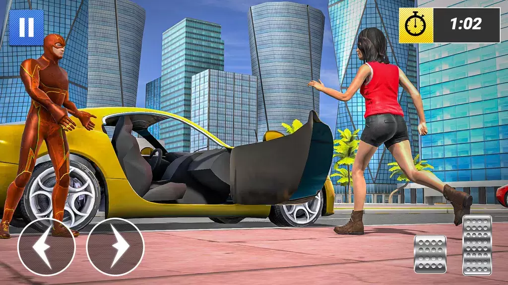 Superhero Car Games Taxi Games Zrzut ekranu 3