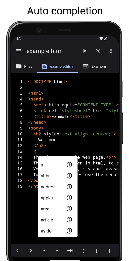 WebCode Capture d'écran 1