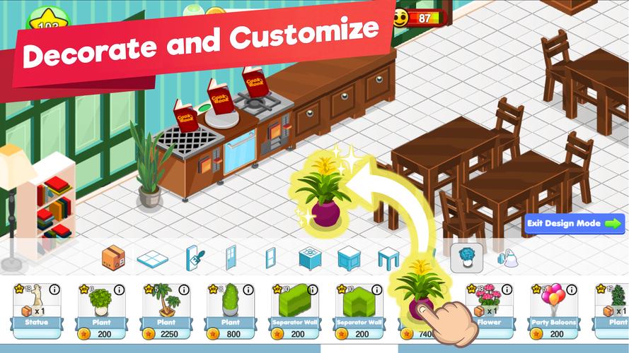 Restaurant Manager Idle Tycoon スクリーンショット 1