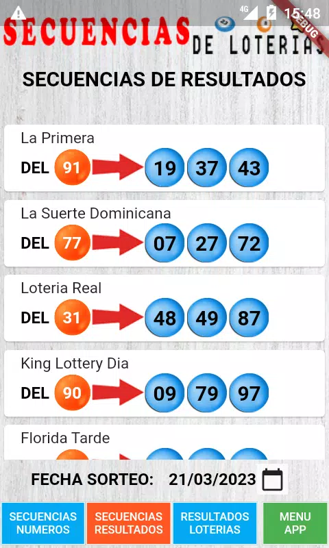 Secuencias de Loterias应用截图第2张